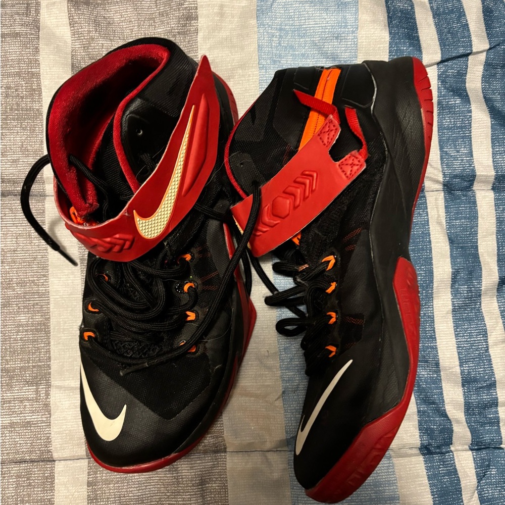 Nike Black and Red Sneakers